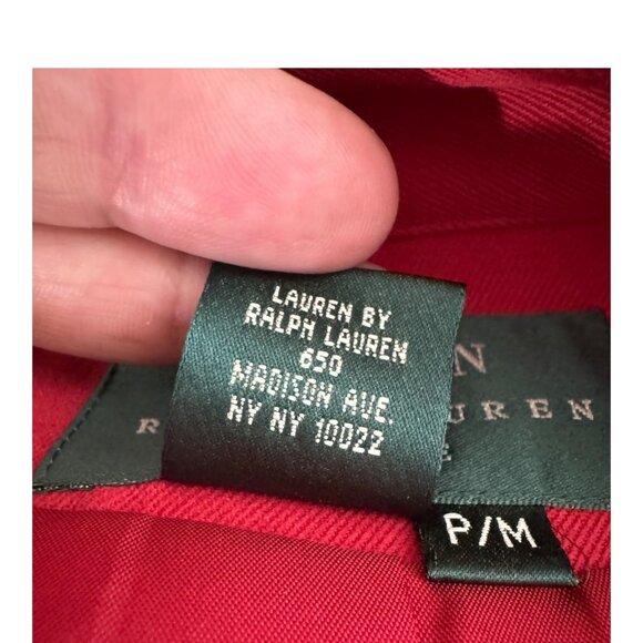 Ralph Lauren Vintage Women's Silk Jacket with Belt Red Size - P/M - Picture 8 of 9